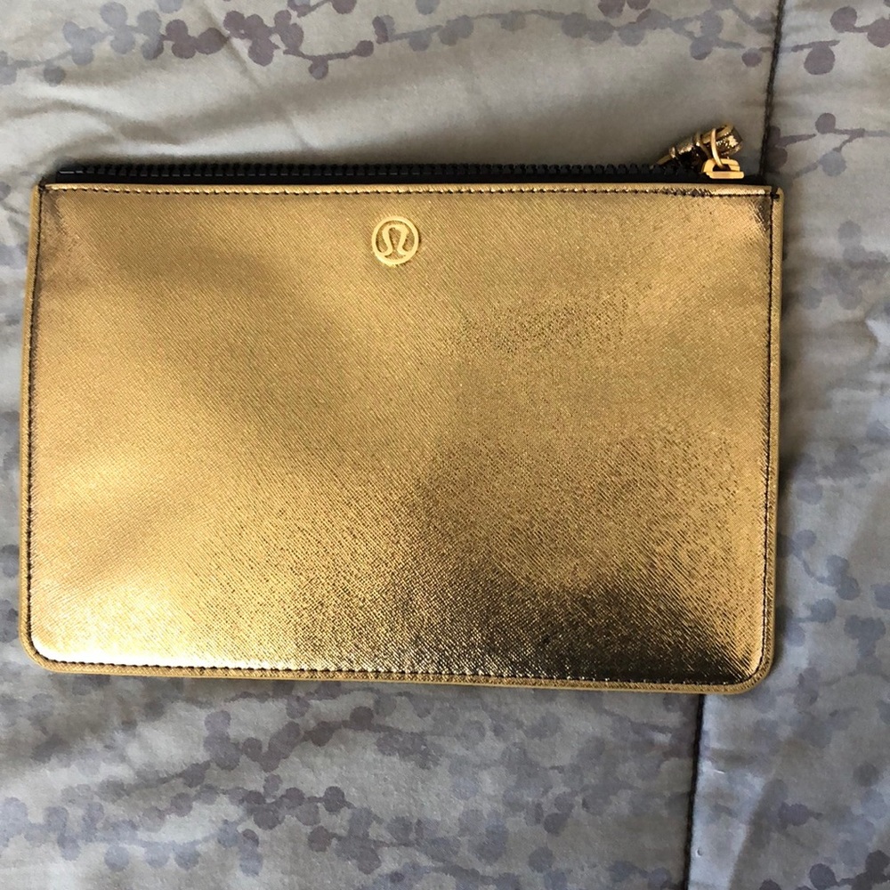 Lululemon Pouch Gold Shimmer